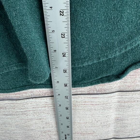 Madewell Flannel Oversized Ex-Boyfriend Swing Shirt Womens Small Green - Picture 12 of 13